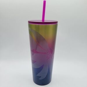 Starbucks Floral Ombre Stainless Steel Cold Cup Tumbler Venti